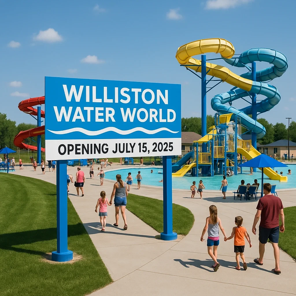 የዊሊስተን የውሃ ዓለም ጁላይ 15 ይከፈታል - ማህበረሰብ{1}የተገነባ የስፕላሽ መድረሻ